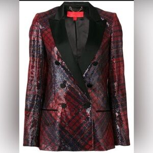 TARTAN SEQUIN BLAZER